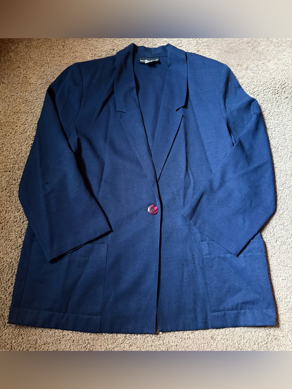 Sag Harbor Navy Collared Blazer